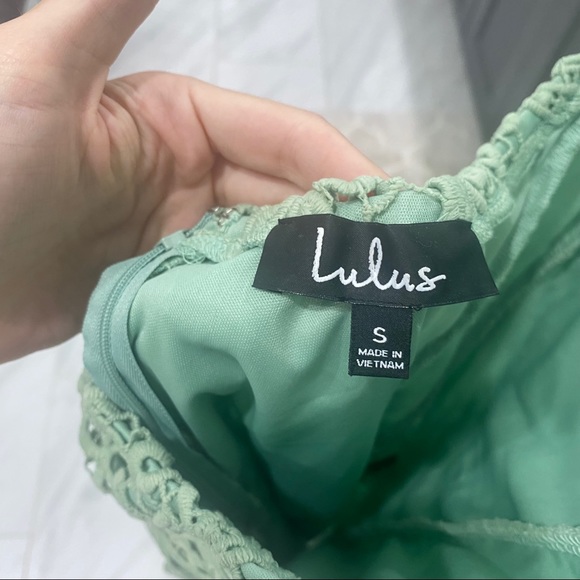 Lulus lace Green Party dress - Picture 4 of 7